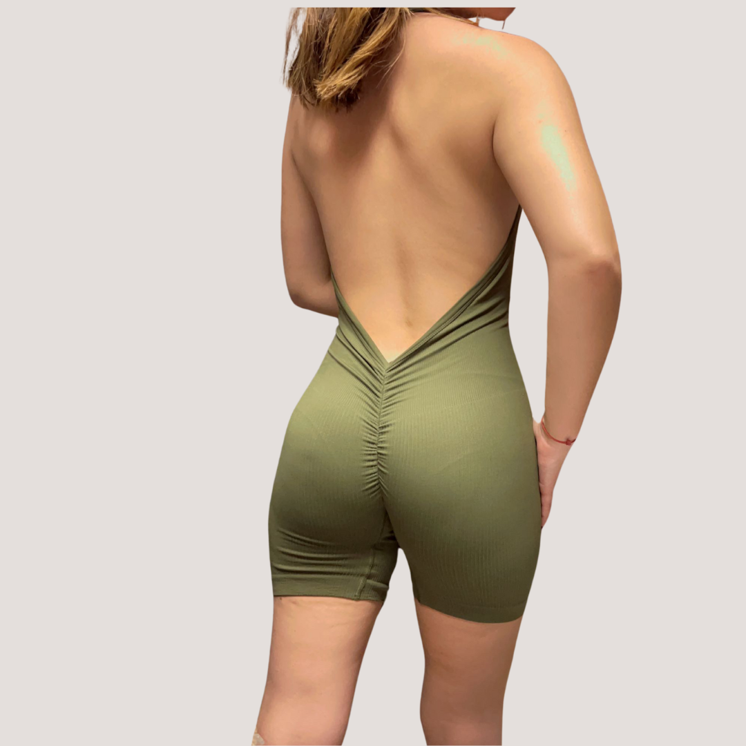 Halter Romper Booty Push-Up